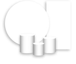 Kit Painel De Festa + Trio Capa Cilindro + Faixa Veste Fácil - Liso Branco 002