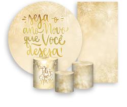 Kit Painel De Festa + Trio Capa Cilindro + Faixa Veste Fácil - o Ano Novo Que Você Deseja 002 Kit Painel De Festa + Trio Capa Cilindro + Faixa Veste Fácil - o Ano Novo Que Você Deseja 002
