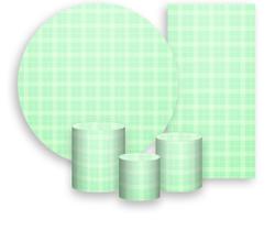 Kit Painel De Festa + Trio Capa Cilindro + Faixa Veste Fácil - Xadrez Degradê Verde 026 Kit Painel De Festa + Trio Capa Cilindro + Faixa Veste Fácil - Xadrez Degradê Verde 026