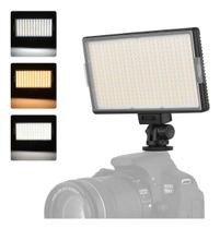 Kit Painel Iluminador Led416 Slim 30w Bateria F550 Carregador