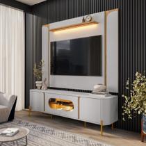 Kit Painel Maresias e Rack Juquehy com Iluminação LED TV 75