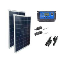 Kit Painel Placa Energia Solar 2x60wp Controlador 30a Mc4