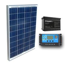 Kit Painel Placa Solar 10w + Controlador + Bateria - Para Carregar Celular - Resun