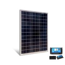 Kit Painel Placa Solar 30wp E Controlador Pwm 30a Camp Home
