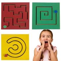 Kit Painel Psicomotor Brinquedo Pedagógico Madeira