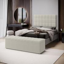 Kit Painel Rana 140 e Calçadeira Alpha Bouclê Aradecor Kit Painel Rana 140 e Calçadeira Alpha Bouclê Aradecor