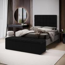 Kit Painel Rana 140 e Calçadeira Alpha Couro Aradecor