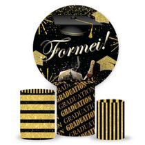 Kit Painel Redondo Formatura, Painel de Festa, Painel de Festa Redondo , Sublimado