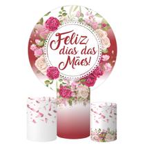 Kit Painel Redondo + Trio Capa Cilindro Dia Das Mães Kit Painel Redondo + Trio Capa Cilindro Dia Das Mães