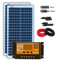 Kit Painel Solar 60W Resun Controlador 30A Azulzinho
