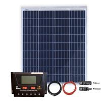 Kit Painel Solar 80W Resun para Iluminação com 4 Lâmpadas