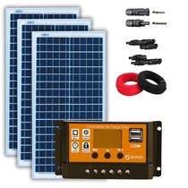 Kit Painel Solar 90W Resun Controlador 30A Azulzinho