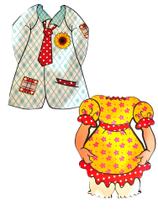 Kit Painel Vestido Caipira e Paletó Caipira Junina Casal Kit Painel Vestido Caipira e Paletó Caipira Junina Casal