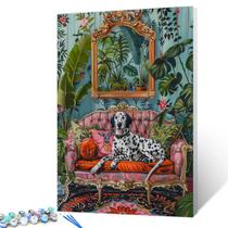 Kit Paint by Numbers Aihonmin Dalmatian Family Dog 40x50cm