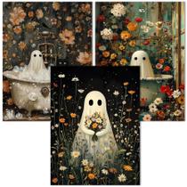 Kit Paint by Numbers igoodom Halloween Ghost 30x40cm em acrílico