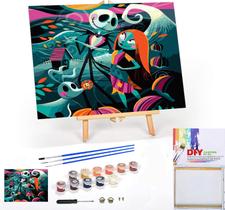 Kit Paint by Numbers Meothan Jack Sally Halloween 30x40cm Kit Paint by Numbers Meothan Jack Sally Halloween 30x40cm