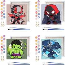 Kit Paint by Numbers Sretoul Cartoon com moldura para crianças de 4 a 8 anos