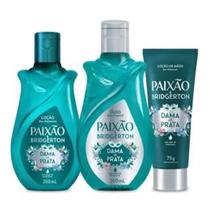 Kit Paixão & Bridgerton Dama de Prata: Óleo Corporal, Hidratante Corporal e Hidratante de Mãos com Ação Desodorante Kit Paixão & Bridgerton Dama de Prata: Óleo Corporal, Hidratante Corporal e Hidratante de Mãos com Ação Desodorante