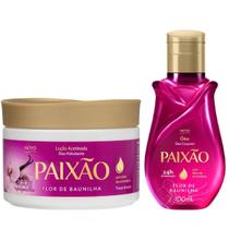 Kit Paixão Flor de Baunilha Óleo Corporal + Loção Acetinada