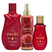 Kit Paixão Tentadora Ameixa Rubi Loção Hidratante + Óleo Corporal + Body Splash