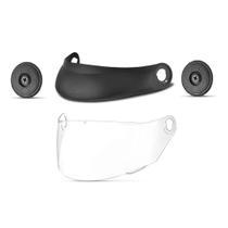 Kit Pala + Viseira Cristal + Botões Capacete Compact Summer Kit Pala + Viseira Cristal + Botões Capacete Compact Summer