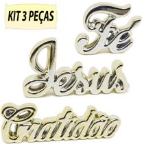 Kit Palavras Decorativas Escultura Porcelana Cromado Alto Brilho Pequeno Para Decoração Sala Quarto Mesa Cabeceira