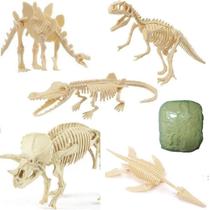 Kit Paleontólogo de Brinquedo Arqueologia Escavação Fóssil Dinossauros Infantil