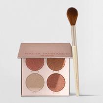 Kit Paleta de Iluminadores + Pincel Nádia Tambasco By Océane (2 Produtos) Kit Paleta de Iluminadores + Pincel Nádia Tambasco By Océane (2 Produtos)