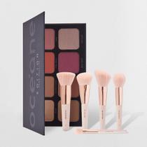 Kit Paleta Multifuncional Face Palette + Mini Pincéis (6 Produtos) - OCÉANE