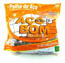 Kit Palha De Aço N0, N1 Ou N2 Aço Bom 12 Unidades
