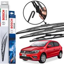 Kit Palheta Bosch Dianteira E Traseira VW Gol 2016 Em Diante