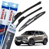 Kit Palheta Bosch Dianteira & Traseira Creta 2022/2024 Aerofit Original Kit Palheta Bosch Dianteira & Traseira Creta 2022/2024 Aerofit Original
