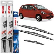 Kit Palheta Bosch Dianteira Traseira Honda Fit 2003 A 2008 Kit Palheta Bosch Dianteira Traseira Honda Fit 2003 A 2008