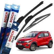 Kit Palheta Bosch Dianteira & Traseira Mobi 2016/2020 Aerofit Kit Palheta Bosch Dianteira & Traseira Mobi 2016/2020 Aerofit