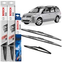 Kit Palheta Bosch Dianteira + Traseira Nissan Livina Kit Palheta Bosch Dianteira + Traseira Nissan Livina