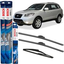 Kit Palheta Bosch Dianteira + Traseira Santa Fé 2006 a 2012