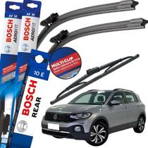 Kit Palheta Bosch Dianteira & Traseira T-Cross 2019/2025 Aerofit