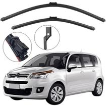 Kit Palheta Dianteira C3 Picasso 2011 a 2015 Limpador de Parabrisa de Silicone Kit Palheta Dianteira C3 Picasso 2011 a 2015 Limpador de Parabrisa de Silicone