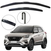 Kit Palheta Dianteira Creta 2016 a 2021 Limpador de Parabrisa de Silicone