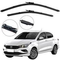 Kit Palheta Dianteira Cronos 2018 a 2024 Limpador de Parabrisa de Silicone