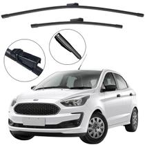 Kit Palheta Dianteira Ford Ka Hatch e Ka+ Sedan 2014 a 2021 Limpador de Parabrisa de Silicone Kit Palheta Dianteira Ford Ka Hatch e Ka+ Sedan 2014 a 2021 Limpador de Parabrisa de Silicone