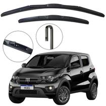 Kit Palheta Dianteira Mobi 2016 a 2019 Limpador de Parabrisa de Silicone