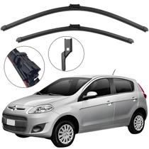Kit Palheta Dianteira Palio Novo 2012 a 2018 Limpador de Parabrisa de Silicone