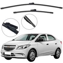 Kit Palheta Dianteira Prisma 2013 a 2017 Limpador de Parabrisa de Silicone Kit Palheta Dianteira Prisma 2013 a 2017 Limpador de Parabrisa de Silicone