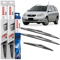 Kit Palheta Dianteira Traseira Bosch P/ Fielder 2002 A 2008 Kit Palheta Dianteira Traseira Bosch P/ Fielder 2002 A 2008