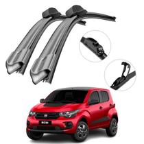 Kit Palheta Fiat Mobi 2016 a 2019 Limpador de Parabrisa Silicone