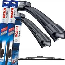 Kit Palheta Limpador De Parabrisa Dianteira e Traseira Kicks 2016 a 2025