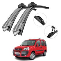 Kit Palheta Limpador de Parabrisa Para Fiat Doblo Dianteiro Silicone Kit Palheta Limpador de Parabrisa Para Fiat Doblo Dianteiro Silicone