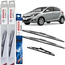 Kit Palheta Limpador Parabrisa Bosch Dianteira Traseira HB20