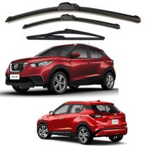 Kit Palheta Limpador Parabrisa Nissan Kicks 2016 2017 2018 2019 2020 2021 2022 2023 2024